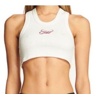 I.Am.Gia white crop tank top